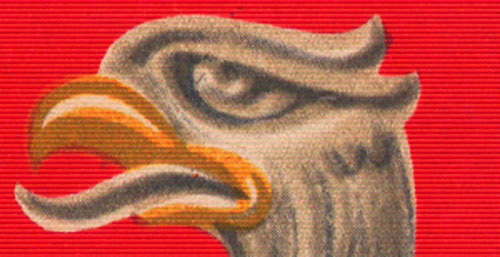 Fragment godła Orzeł Biały z roku 1955