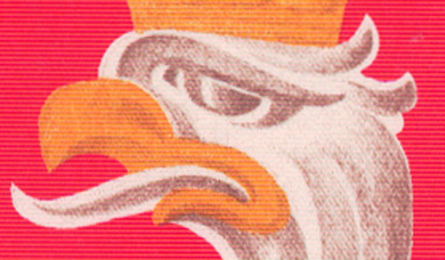 Fragment godła Orzeł Biały z roku 1990