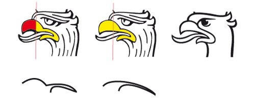 kształt dzioba orła