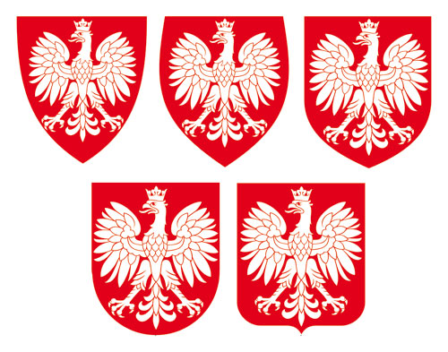 różne tarcze herbu