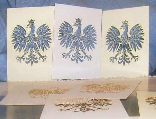 cięcie orła w papierze 2