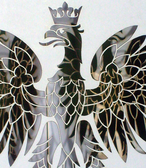 cięcie orła w papierze 3 detal