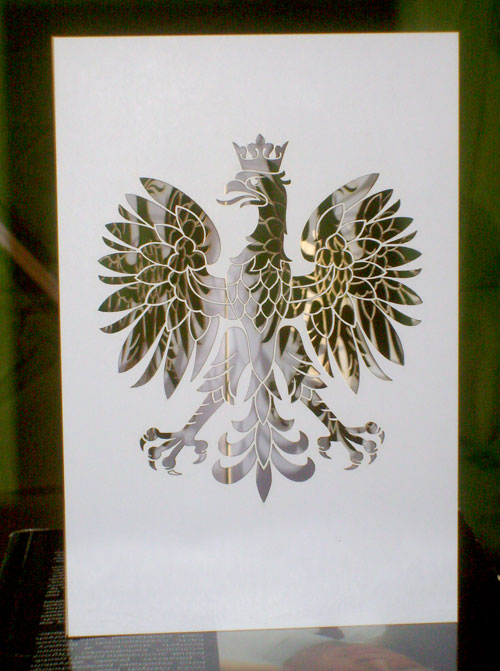 cięcie orła w papierze 3