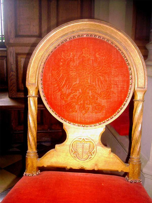 obicia żakardowe foteli Hohenzolenberg