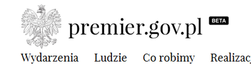 nagłowek strony Kancelarii Premiera