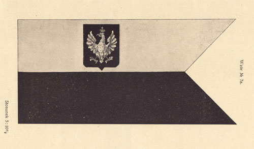 Bandera wojenna RP – wzór z ustawy z 1919 r.