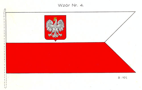 Bandera wojenna wz. 1927 – nie pełniła już funkcji flagi wojennej lądowej
