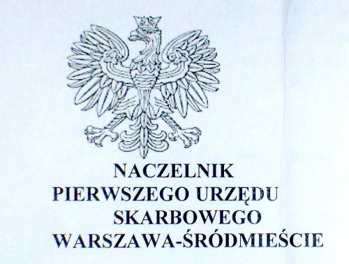 nagłówek z godłem I US Warszawa