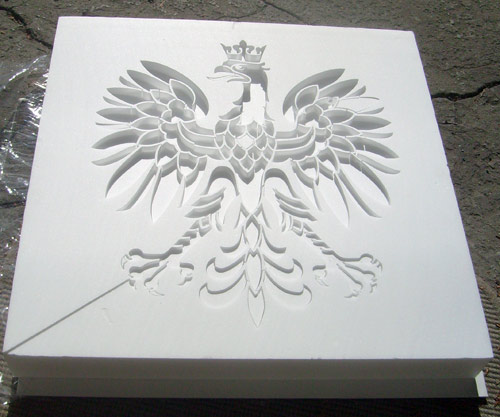 orzeł cięcie w styrodurze 2