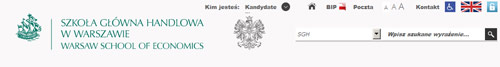 www SGH z godłem www SGH z godłem