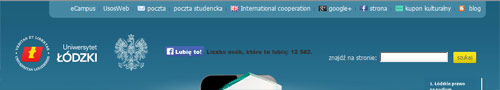 www Uniwersytetu Łódzkiego z godłem www Uniwersytetu Łódzkiego z godłem