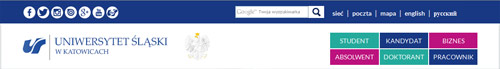 www Uniwersytetu Śląskiego z godłem www Uniwersytetu Śląskiego z godłem